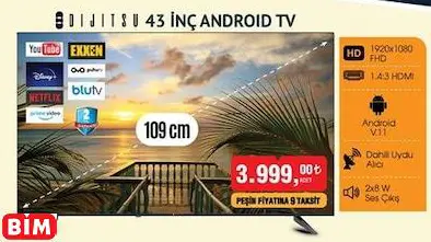 DİJİTSU 43 İNÇ ANDROİD TV